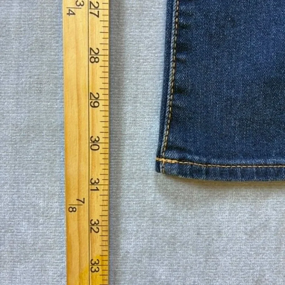 GAP Denim Womens Bootcut Jeans Size 6 28R Medium Wash Stretch Blue